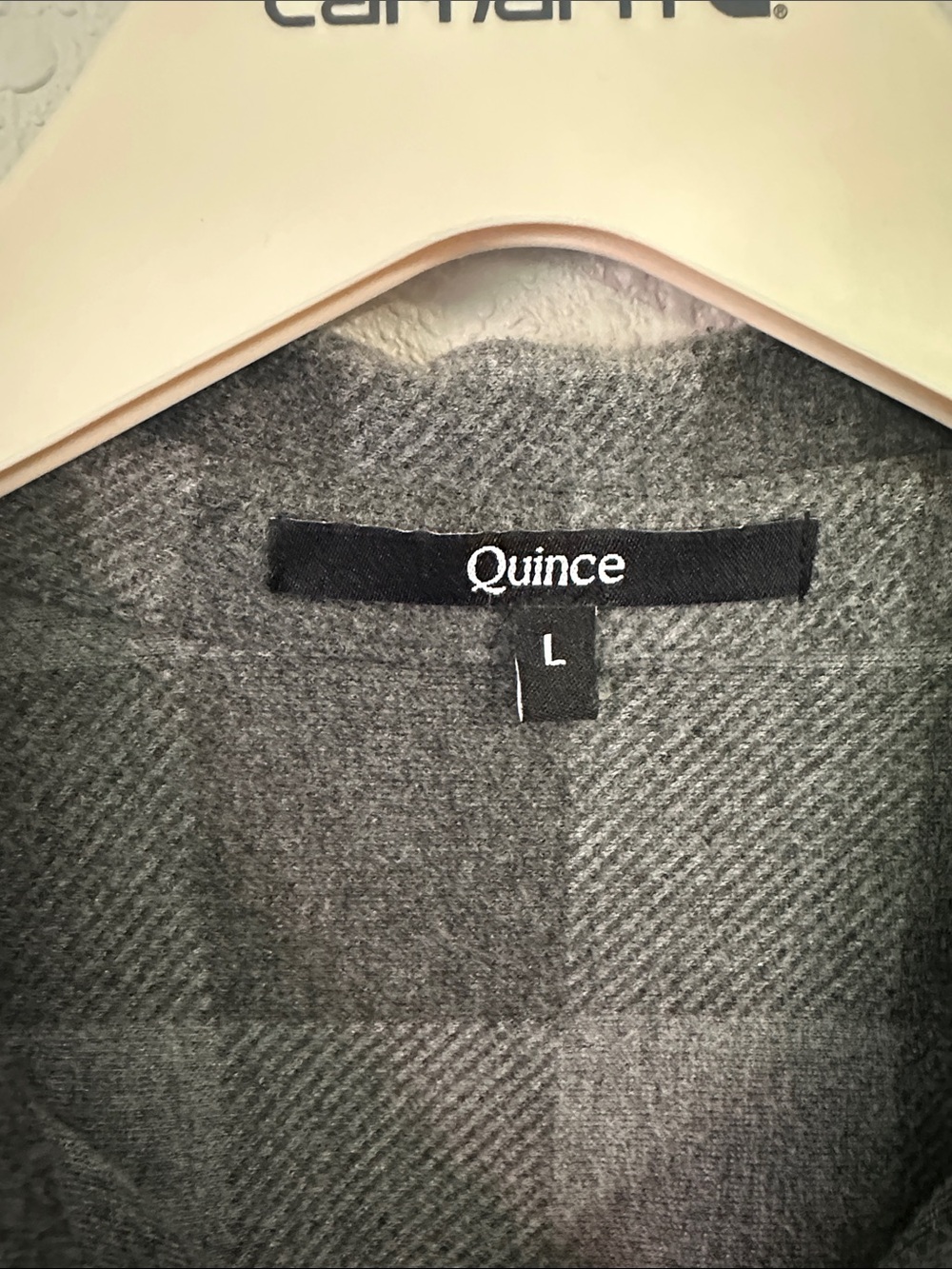 Quince Men's Gray Plaid Button-Down Shirt - Picture 2 of 3
